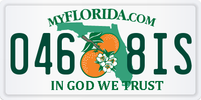 FL license plate 0468IS