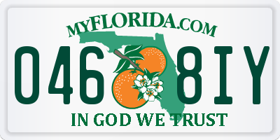 FL license plate 0468IY