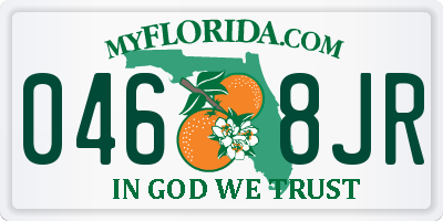 FL license plate 0468JR