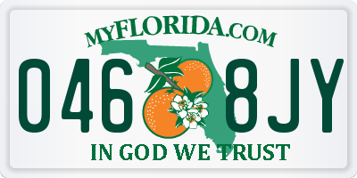 FL license plate 0468JY