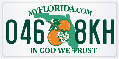 FL license plate 0468KH