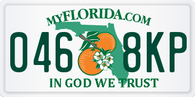 FL license plate 0468KP