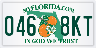 FL license plate 0468KT