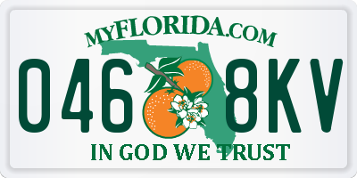 FL license plate 0468KV