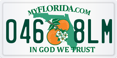 FL license plate 0468LM