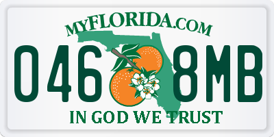 FL license plate 0468MB