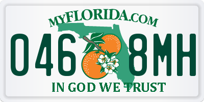 FL license plate 0468MH