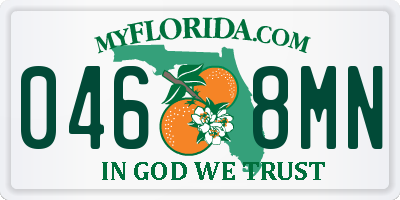 FL license plate 0468MN