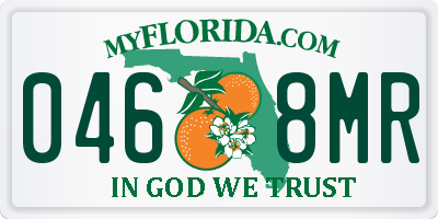 FL license plate 0468MR