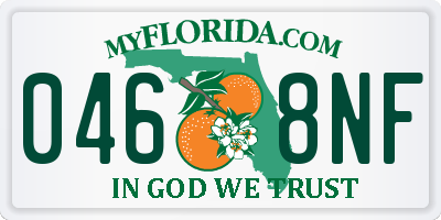 FL license plate 0468NF