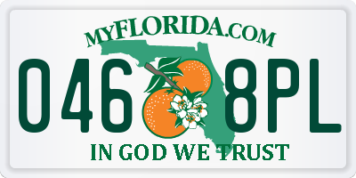 FL license plate 0468PL