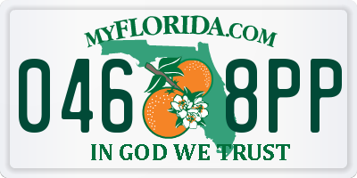 FL license plate 0468PP