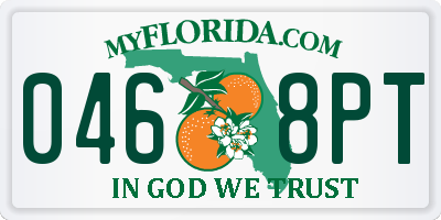 FL license plate 0468PT