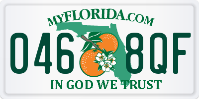 FL license plate 0468QF