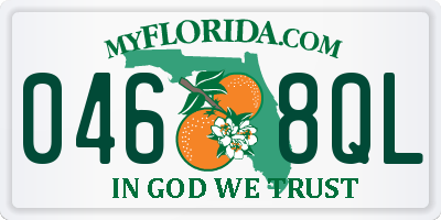 FL license plate 0468QL