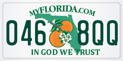 FL license plate 0468QQ