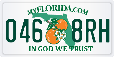 FL license plate 0468RH