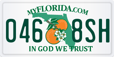 FL license plate 0468SH