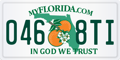 FL license plate 0468TI
