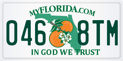 FL license plate 0468TM