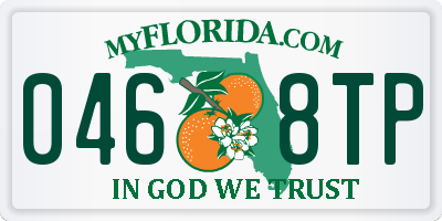 FL license plate 0468TP