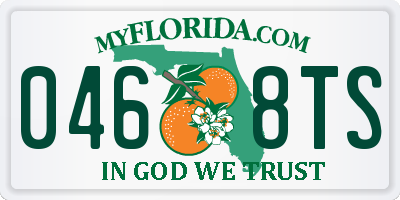 FL license plate 0468TS