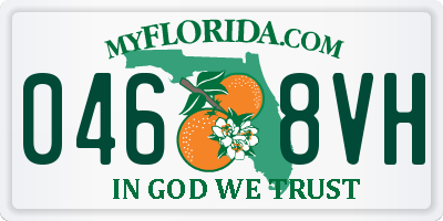 FL license plate 0468VH