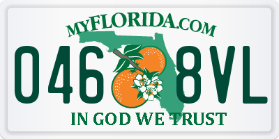 FL license plate 0468VL