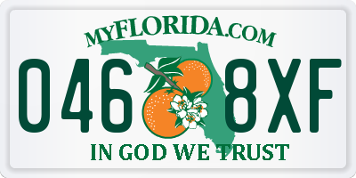FL license plate 0468XF