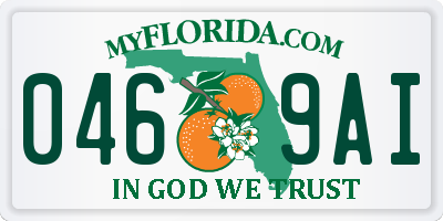 FL license plate 0469AI