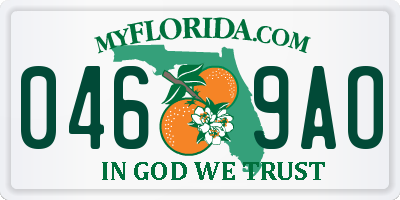 FL license plate 0469AO