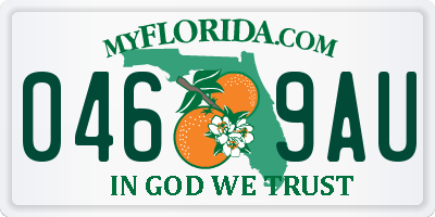 FL license plate 0469AU
