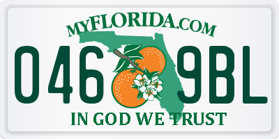 FL license plate 0469BL
