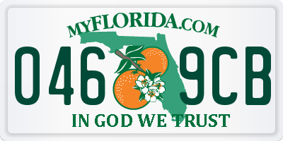 FL license plate 0469CB