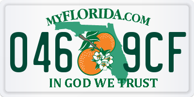 FL license plate 0469CF