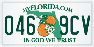 FL license plate 0469CV