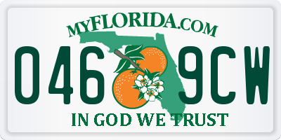 FL license plate 0469CW