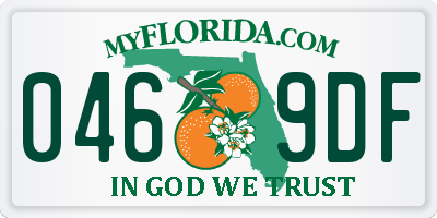 FL license plate 0469DF