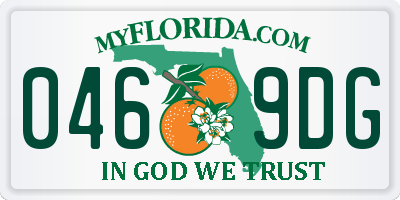 FL license plate 0469DG