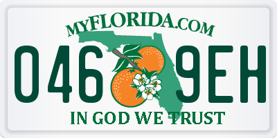 FL license plate 0469EH