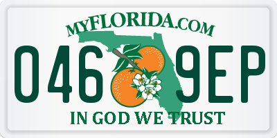 FL license plate 0469EP