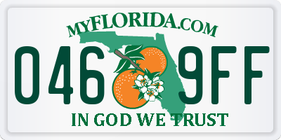 FL license plate 0469FF