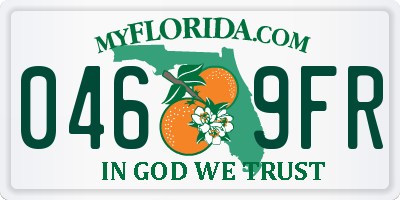 FL license plate 0469FR
