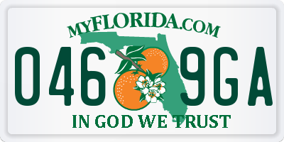 FL license plate 0469GA