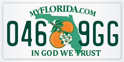 FL license plate 0469GG