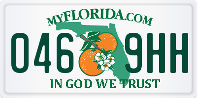 FL license plate 0469HH