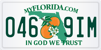 FL license plate 0469IM