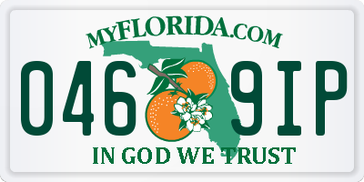 FL license plate 0469IP