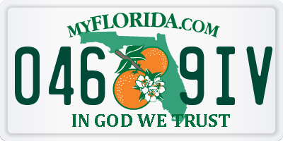 FL license plate 0469IV