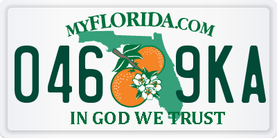 FL license plate 0469KA